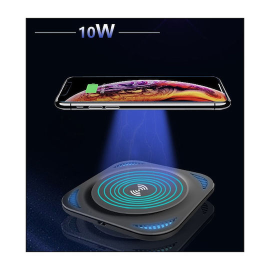 Treqa Asynchronous Handyladegerät Qi Pad 10W Weiß (TR-W8)