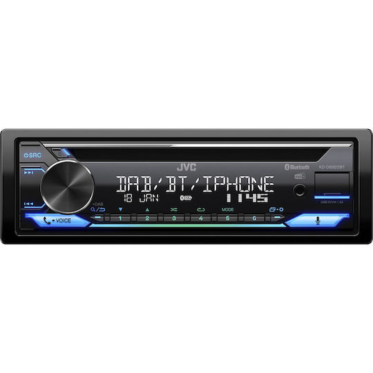 JVC Ραδιόφωνο Αυτοκινήτου 1 DIN (Bluetooth/USB)