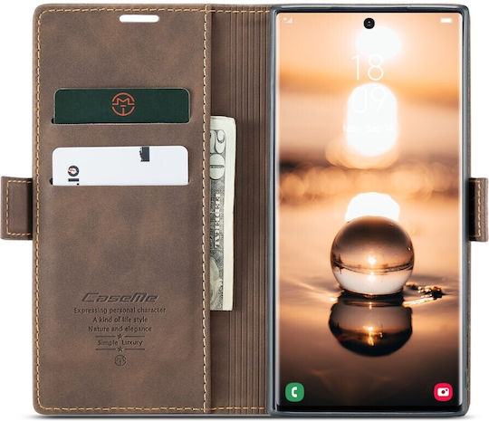 Caseme 013 Series Wallet Synthetic Leather Brown (Galaxy S23 Ultra)