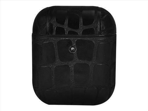 TerraTec Air Box Θήκη Πλαστική με Γάντζο Stone Black για Apple AirPods