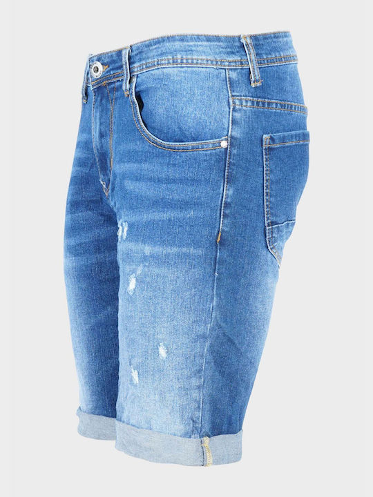 Elastische Jeansshorts für Männer, leichte Shorts mit leichten Unterröcken. Kollektion Denim. JEAN