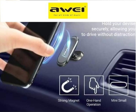 Awei X20 Car Mobile Mount with Magnet Black