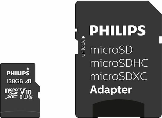 Philips microSDXC 128GB U1 UHS-I cu adaptor