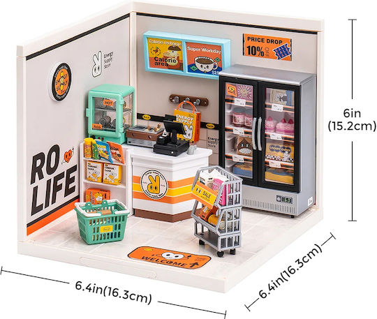 Robotime Papier-Bauspielzeug Energy Supply Store für Kinder ab 8+ Jahre Jahren