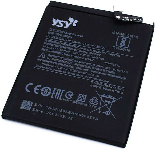 YSY 3604 Compatible Replacement Battery 3900mAh for Redmi Note 6