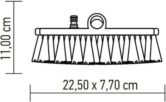 Cyclops Α 900 Car Wash Broom Without Handle with Water Supply