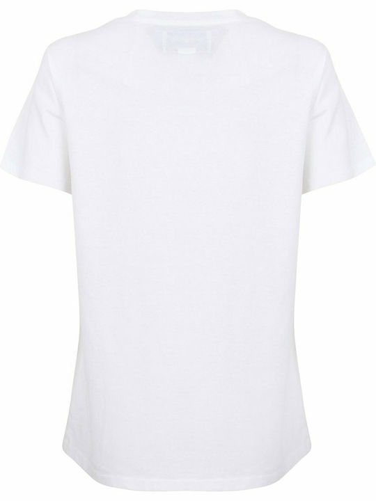 Tokyo Laundry Mackie T-Shirt aus Baumwoll-Jersey mit beflocktem Motiv 3C12925 - Optisch weiß