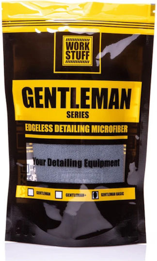 Work Stuff Gentleman Basic Cloth Microfiber Polishing for Body Car 350gsm Gray 40x40cm
