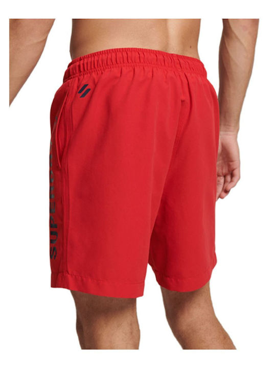 Superdry Code Core Herren Badebekleidung Shorts Rot