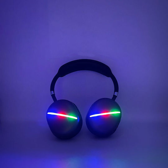 Andowl Q-MAX10 Bluetooth Wireless Over Ear Headphones with Radio with 12 hours of Operation Gray