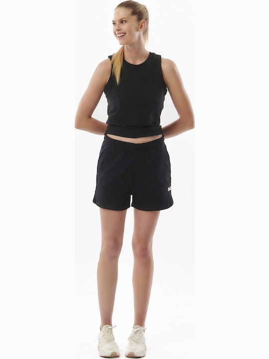 041316 Women's Summer Blouse Cotton Sleeveless Black