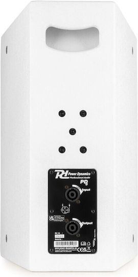 Power Dynamics PDW8W 178.615 Passiv Sprecher PA 150W mit Woofer 8" 29x29x46cm. in Weiß Farbe