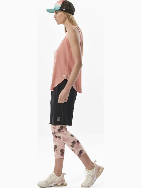 041315 Women's Summer Blouse Cotton Sleeveless Orange