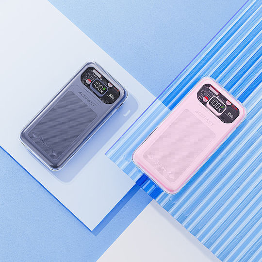 Acefast M1 Sparkling Series Power Bank 10000mAh 30W cu Port USB-A și Port USB-C Livrarea energiei Verde