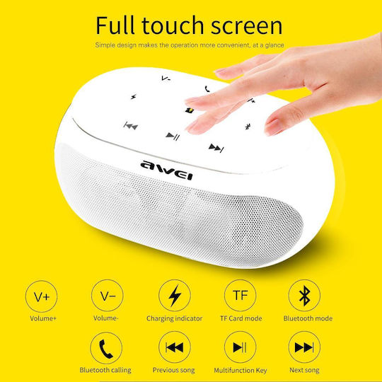 Awei Y200 Bluetooth Speaker 9W with Battery Life up to 8 hours Black