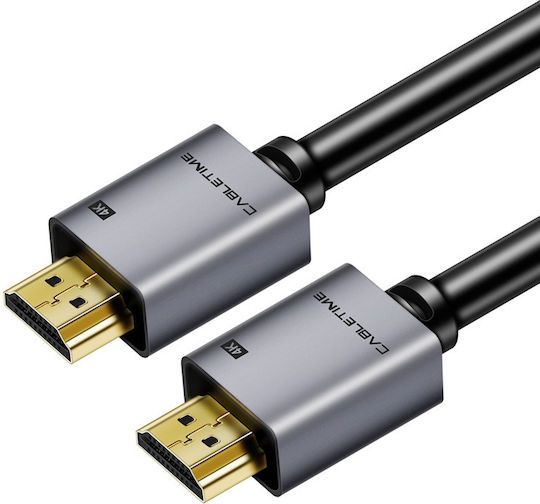 Cabletime AV566 HDMI 2.0 Premium High Speed 4K 60Hz HDR Kabel HDMI-Stecker - HDMI-Stecker 1m Schwarz