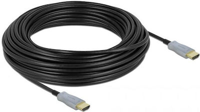 DeLock Cable HDMI male - HDMI male 15m Μαύρο