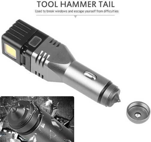Car Emergency Hammer Black