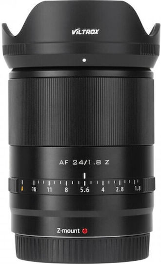 Viltrox Full Frame Camera Lens AF 24mm F/1.8 Z Telephoto for Nikon Z Mount Black