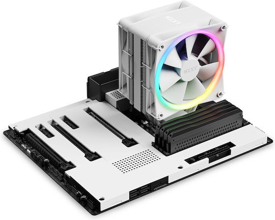 NZXT T120 RGB Ψύκτρα Επεξεργαστή για Socket AM4/AM5/1200/115x/1700 White