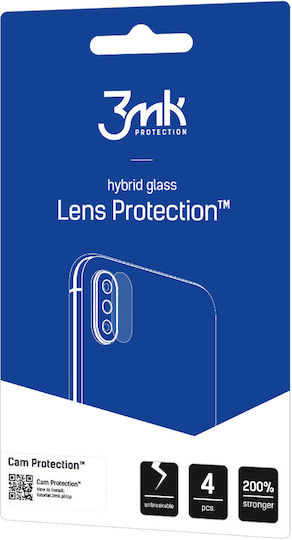 3MK Lens 4 Pack Protecție Cameră Tempered Glass pentru Realme 6 Pro
