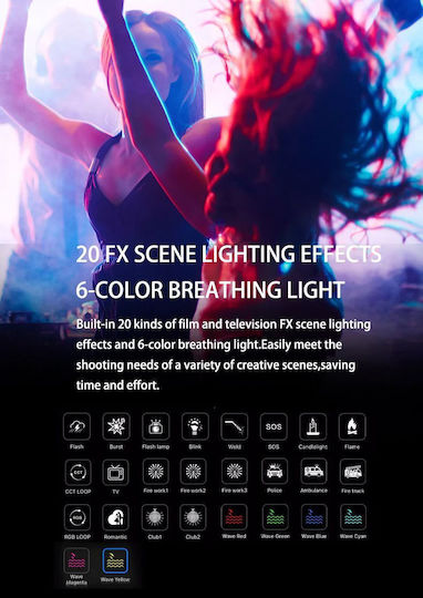 Viltrox Weeylite S05-G LED Light 2800 - 6800K 5W με Φωτεινότητα 775 Lux Pocket