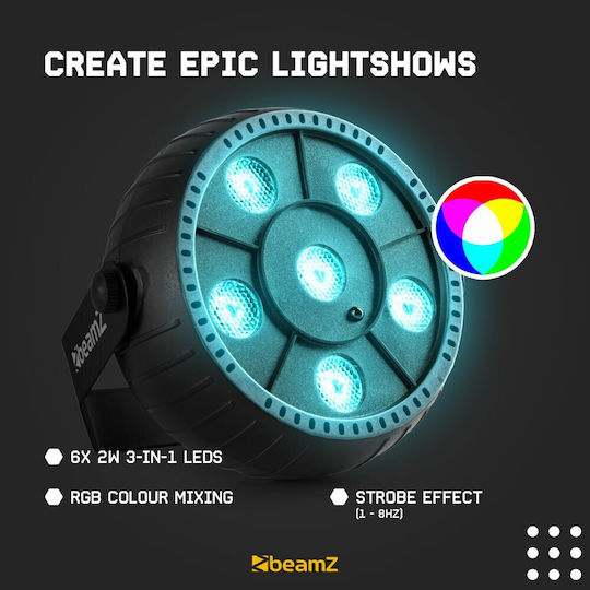 BeamZPro Φωτορυθμικό LED PAR PLP10 Partypar RGB