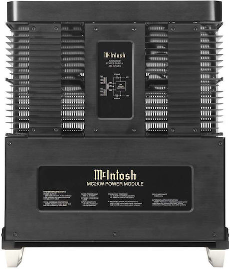 McIntosh MC2KW Τελικός Ενισχυτής Hi-Fi Mono 2000W/4Ω 2000W/8Ω Μαύρος