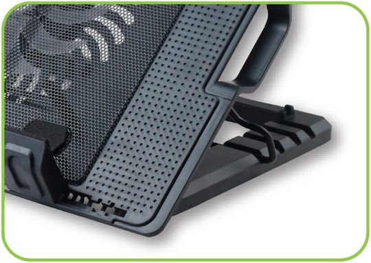 Techly Cooling Pad για Laptop έως 17.3" με 1 Ανεμιστήρα και Φωτισμό (ICOOL-CP12TY)