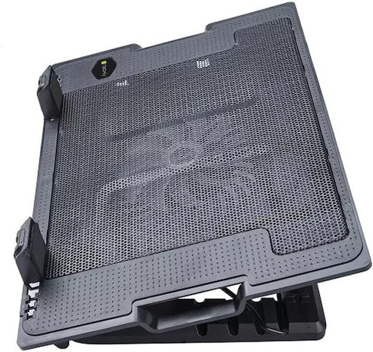 Techly Cooling Pad για Laptop έως 17.3" με 1 Ανεμιστήρα και Φωτισμό (ICOOL-CP12TY)