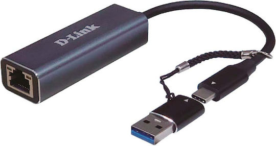 D-Link DUB-2315 & USB-A Адаптер USB-C с Проводников Ethernet Свързване