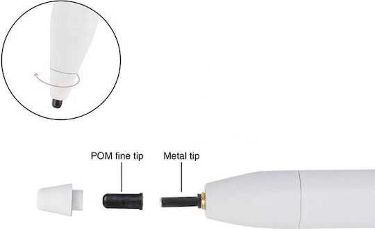 Techsuit P3 Digital Touch Pen in Weiß Farbe KF232697