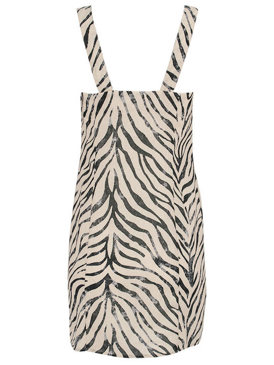 Riverside Tailliertes Zebrakleid