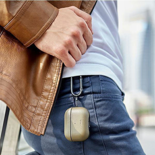 Uniq Terra Hülle Leder Dallas Black für Apple AirPods Pro 2
