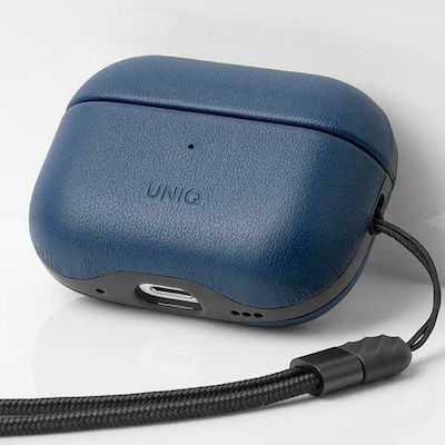 Uniq Terra Hülle Leder Space Blue für Apple AirPods Pro 2