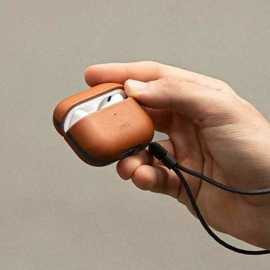 Uniq Genuine Калъф в Кафяв цвят за Apple AirPods Pro