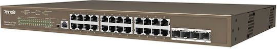 Tenda TEG5328P-24 v1 Comutator Gestionat L3 PoE+ cu 24 Porturi Gigabit (1Gbps) Ethernet și 4 Porturi SFP