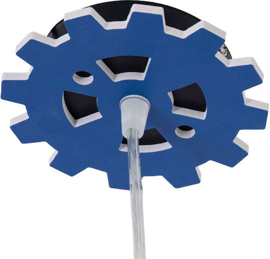 GloboStar Kids Plastic Single Ceiling Light E27 Tractor Blue