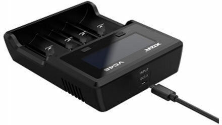 XTAR VC4S USB Charger 4 Batteries Li-ion/Ni-Cd/Ni-MH Size AA/AAA/D/18650/21700/16340/26650/14500
