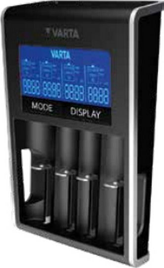Varta Dual Tech Charger 4 Batteries Li-ion/Ni-MH Size AA/AAA/18650/14500