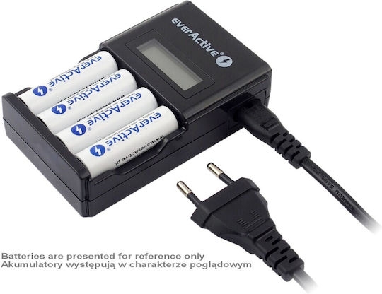 everActive NC-450 Φορτιστής 4 Μπαταριών Ni-MH Μεγέθους AA/AAA
