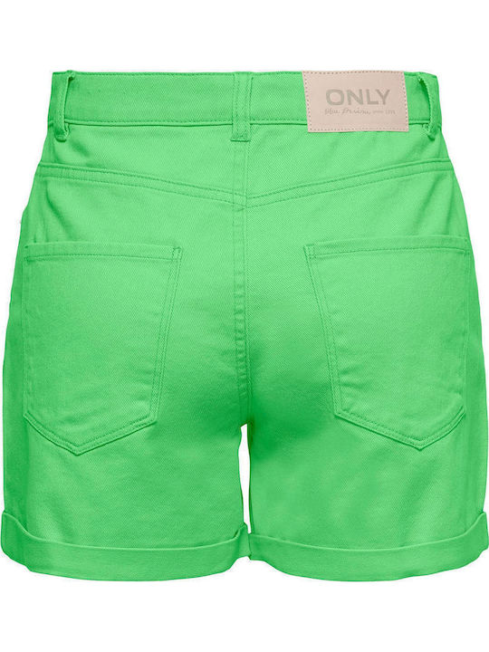 Women's Jean High-waisted Shorts Summer Green