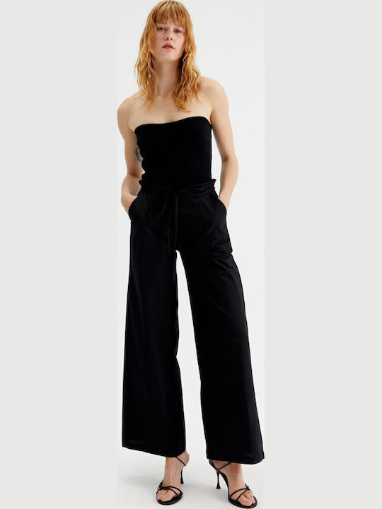 Women's Blouse Strapless Black