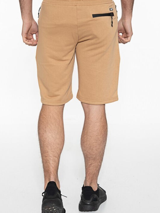 Double Men's Athletic Shorts Beige