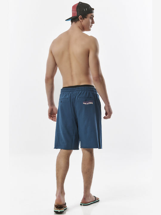 Body Action Men's Athletic Shorts Navy Blue