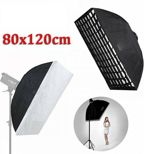 Caruba Queenie Easy Fold Softbox 80x120cm Bowens Mount & Grid Softbox Kit 80cmcm. 120x80cm.
