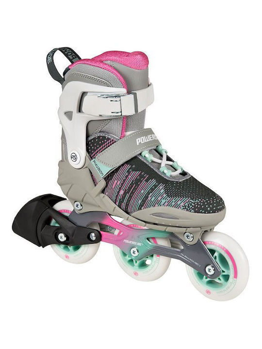 Powerslide Galaxy Girls 19. Kids Inline Rollers Gray