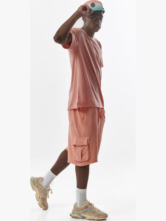 033322 Herrenshorts Cargo Orange