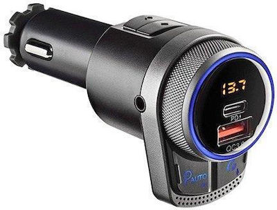 NGS FM Transmitter Αυτοκινήτου Spark Bt Hero με AUX / Bluetooth / Type-C / USB