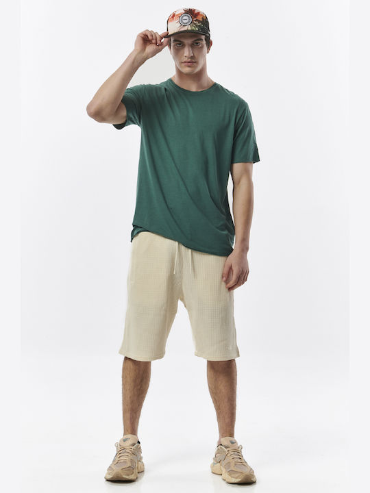 033321 Men's Athletic Shorts Ecru